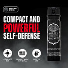 6 Police Magnum Pepper Spray 4 Ounce Flip Top Stream Personal Defense Safety