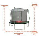 Sportspower Bouncepro 10ft Trampoline Meets Astm Safety Standards  Heavy-duty Ru