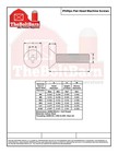  10-24 Phillips Flat Head Machine Screws Bolts Zinc Coarse  pick Length   Qty 