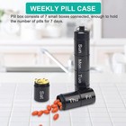 Weekly Pill Organizer Case Portable Travel Medicine Dispenser 7 Day Storage Box