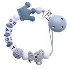 Silicone Baby Teethers Chain Soother Relaxing Cute Safety Baby Teethers Bead