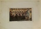 George Cruikshank Antique Etching Original Hand Coloring 1835 Guy Fawkes Conspir