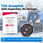 Tsa Approved Travel Luggage Lock Cable Padlock For Gun Case Bag Suitcase Locker