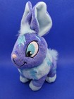 Neopets Electric Blue Cybunny Plush Jakks Pacific Keyquest Series Bunny Rabbit