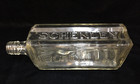 Schenley Rye Whiskey Bottle Clear Glass Embossed Vintage 9 5  Tall