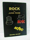Ac dc Rock By Junk Food Jacket Pins Rock   Roll Cannon Hell s Bells 3 Pins Nwt