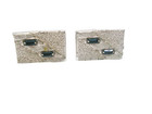 Vintage Cuff Links Silver Tone Classic Swank Shirt Accessory Men Wedding Jewelry