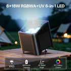 Led Waterproof Wash 6x18w Rgbwa uv Battery Powered Wireless Dmx Par Light