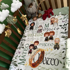 Personalized Baby Name Flannel Blanket Custom Name Soft Cozy Throw