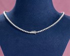 3ct Lab Grown Diamond Eternity Tennis Necklace G Si 14k White Gold Over 16 