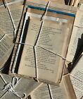 Huge Lot Total Vintage Paper Lot Ephemera Over 100 Pages From Different Books