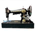 Vintage Singer Sphinx Sewing Machine W  Case  serviced 