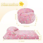 Comax Bean Bag Chair For Kids Unicorn Convertible Toddler Bed Children Bean