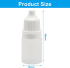 Eye Dropper Bottles  5ml  4 Pack   Empty Plastic Squeeze Bottles  For Essential