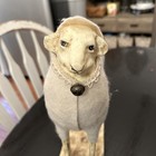 Vintage Wooly Putz Style Sheep Lamb Primitive Old World Decor 8 25   