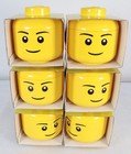 Lot 6 Lego Storage Head Mini - Boy 4  New 
