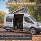 Van Bug Screen  Sliding Van Door Curtain Fits Mercedes Sprinter 83  h  X 59  w 