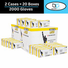 2000 Pcs Powder Free Latex Disposable Exam Gloves Medium 5 Mil Natural Rubber