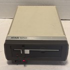 Atari 1050 5 25    Floppy Disk Drive With Power Supply Cable And Atari Sio Cable