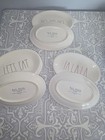 Rae Dunn By Magenta Artisan Collection Christmas Oval Appetizer Plates Set Of 3