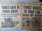 Four Wwii Era Editions Of The New York Daily News Tabloid Newspapers