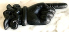 Cast Iron Wall Art Directing Finger Pointing Right Or Up Or Down 5  Paintable