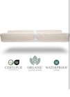 Organic Cotton Contoured Baby Changing Pad W waterproof Foam Mattress Natural
