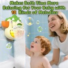 Baby Bath Toys - Musical Bubble Machine Dinosaur Toys For Kids 3-5  Automatic