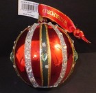 Waterford Holiday Heirlooms Waterford 3  Ruby Ball Set Of Two 2 Box W tag 162990