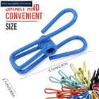 Riveda 30 Pack Assorted Chip Bag Clips Utility - Pvc 2 2 Inches  Multicolor