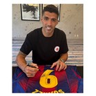 Luis Suarez Signed Barcelona 2025-26 Home Football Jersey  Icon Frame