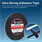 5 Mm Double Sided Strong Adhesive Tape 164 Ft Black For Smartphone Tablet Repair
