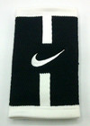 Nike Stealth Doublewide Wristbands Court Logo Black white