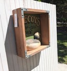 Decoy Sign Hand Lettered Wooden  Carved Duck  Repurposed  Hunting Decor Art