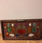 Antique Original 1890s Leaded Stained Glass Transom Window Rectangle Medium