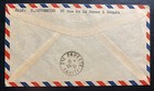 1947 Noumea New Caledonia First Flight Airmail Cover Ffc To Papeete Tahiti Trapa