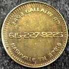 Nsi National Car Wash - Nashville  Tn Carwash Token 23mm  c1724 