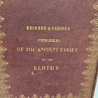 Very Rare 1829 Handwritten 65 Pg Book Genealogy Welch Lloyd s Family History