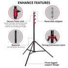 Flashpoint Pro Air-cushioned Heavy-duty Light Stand  red  13    fp-s-13-rd-v2