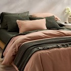 King Textured Waffle Coverlet Olive Green - Casaluna