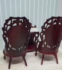 Dollhouse Miniature Vintage Pair Of Chairs 1 12 Scale