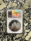1989 S Proof Silver Eagle Ngc Pf70 Ultra Cameo Thomas Uram Signed Flag Label 
