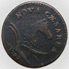 1787 New Jersey Copper - M 63-q  Sprig Above Plow  Broken Shield  Large Planchet