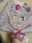 6-48 Mons Boppy Shopping Cart Restaurant High Chair Cover Gray W pink