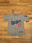 Ohtani  17 Los Angeles Dodgers Gray Jersey Stitched Youth Medium Jersey