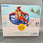 48  Sun Squad Inflatable Unicorn Snow Tube With Snowflake Glitter - New