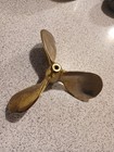 Vintage  Solid Brass Marine Boat Propeller Prop Paper Weight Figural Nautical 