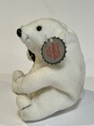 Vtg 1997 Coca-cola Polar Bear Plush With Bottle Bean Bag Toy Style  0109