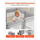 Foldable Baby Playpen 47 2  X 47 2  With Zippered Door   Mesh