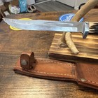 Queen Steel  Fixed Blade Knife With Original  Sheath